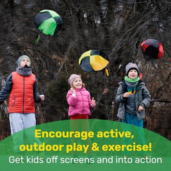 NEW Tangle Free Outdoor Flying Parachute Men, Top Indoor & Outside - Picture 3 of 8